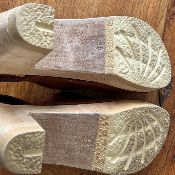 No.6 Store Crowley Tassel Slingback Clog, Cognac, Size 38 - Picture 4 of 5